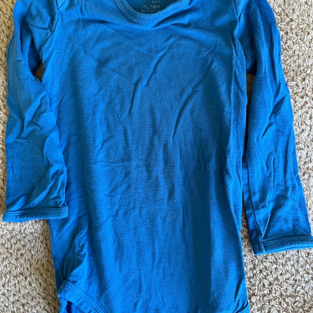 Kyte BABY Sapphire Blue Long Sleeve Bodysuit